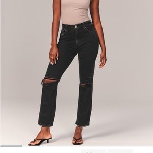 Abercrombie and Fitch Curve Love ankle straight jean